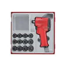 Brand New Stubby 1/2'' Drive Impact Wrench/Socket Set- Teng Tools 1