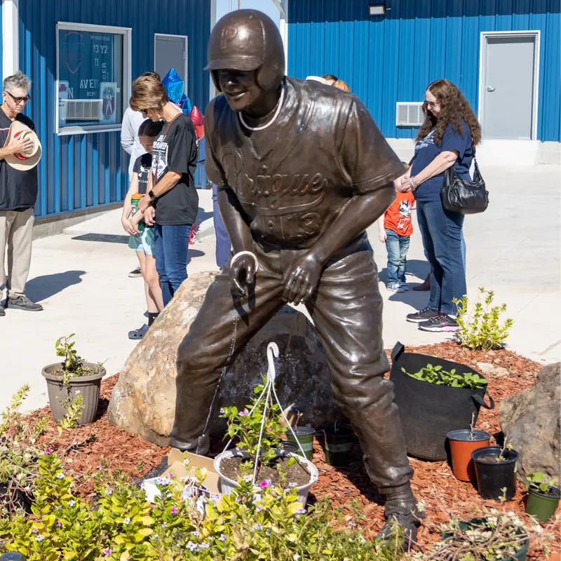 Brian Crawford Custom Bronze Baseball Statue 1