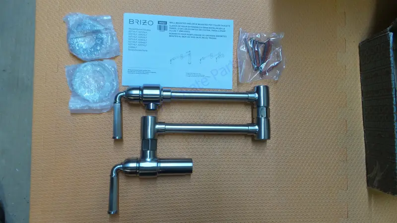 Brizo 62874Lf-Ss Rook Wall Mount Pot Filler Kitchen Faucet Stainless 1