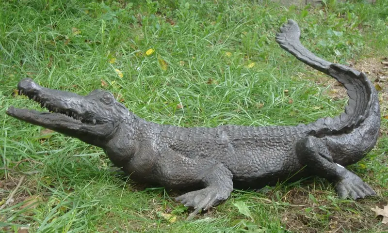 Bronze Alligator Statue 1