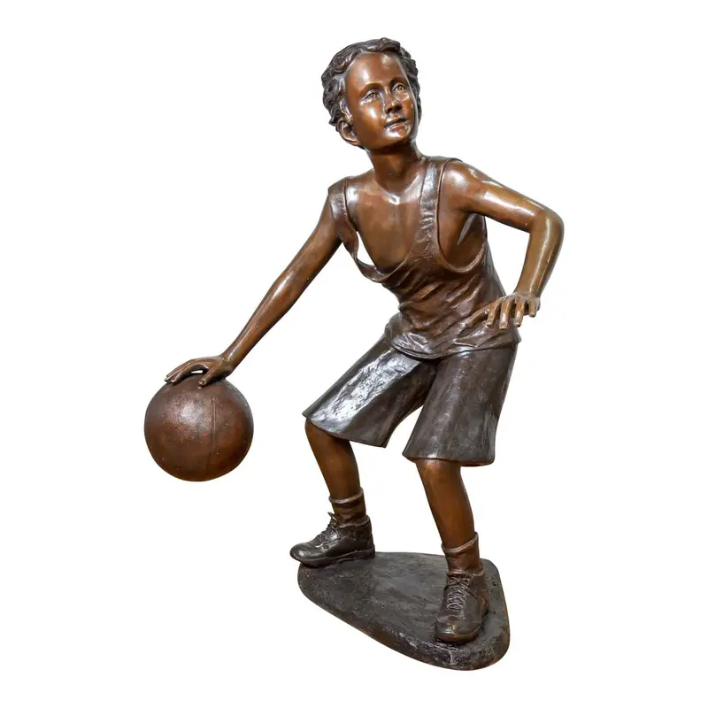 Bronze Basketball Statue 1