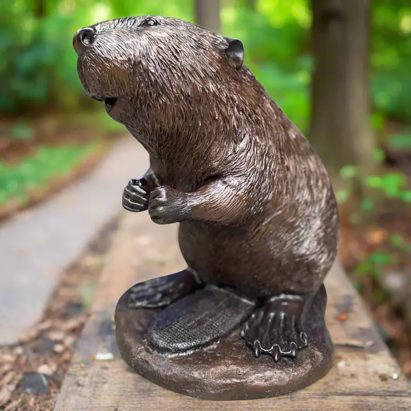 Bronze Beaver Statue 1