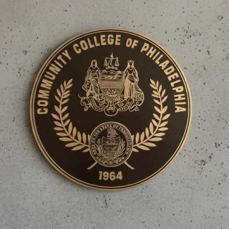 Bronze College Crest Plaque 1