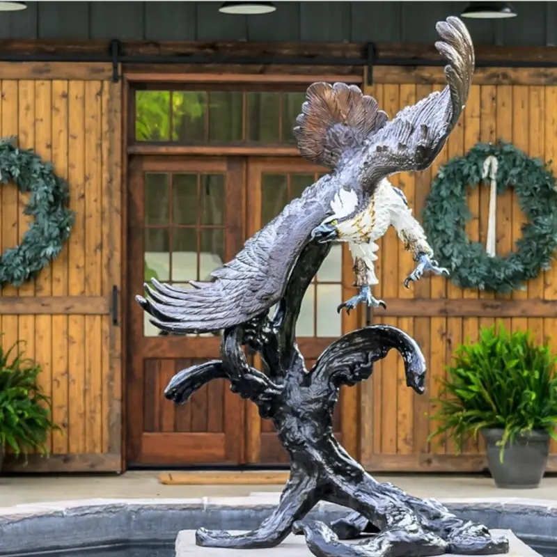 Bronze Flying Osprey Statue 1