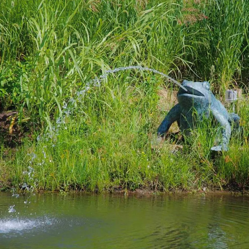Bronze Jungle Frog Fountain 1