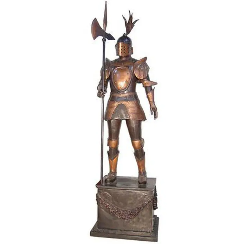 Bronze Knight Holding Axe - Right Handed 1