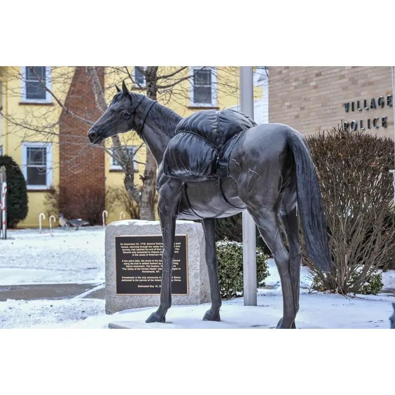 Bronze Military Horse Statue 1