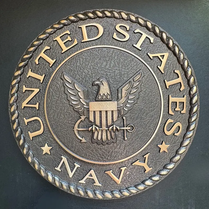 Bronze Military Plaque Of The United States Navy Seal 1