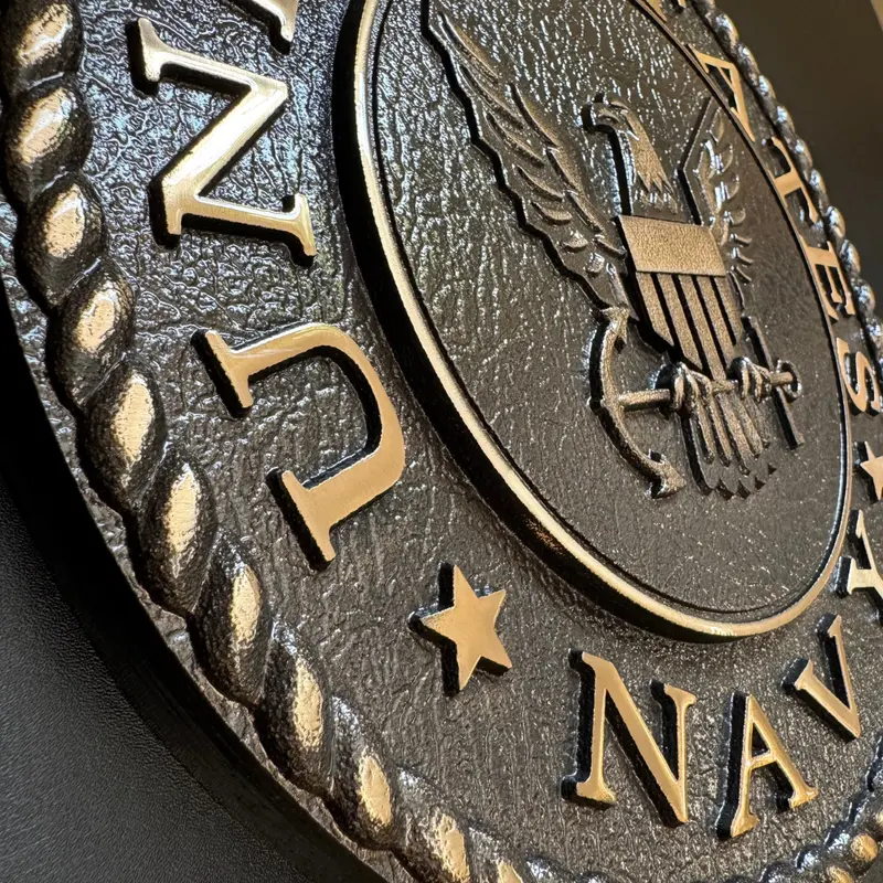 Bronze Military Plaque Of The United States Navy Seal 2