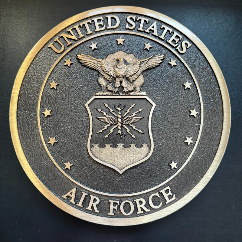 Bronze Plaque Of The United States Air Force Seal 1