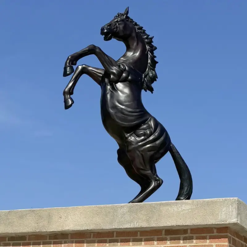 Bronze Rearing Horse Statue 1