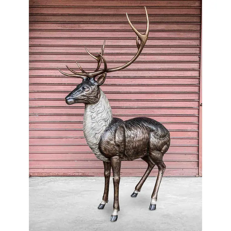 Bronze Reindeer Statue 1