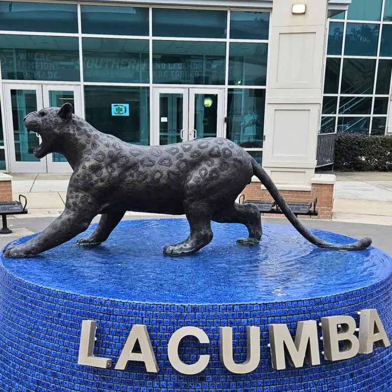 Bronze Roaring Jaguar Statue 1