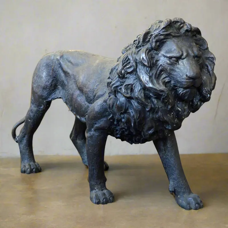 Bronze Standing Lion Statue 1