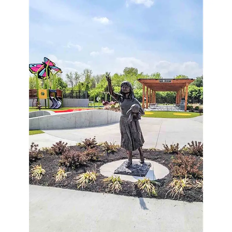 Bronze Statue Mary's Butterfly 2