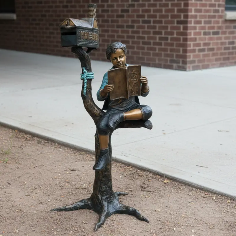 Bronze Storytime Tree Statue 1