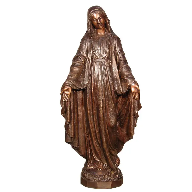 Bronze Virgin Mary Garden Statue 1