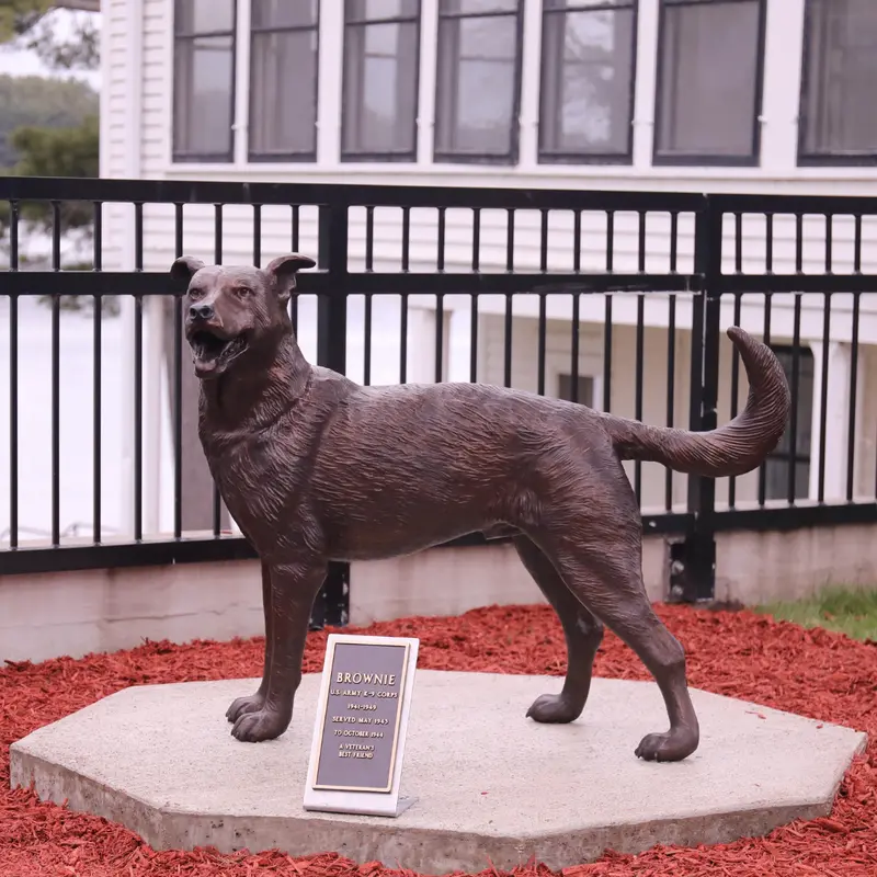 Brownie Custom German Shepherd Military War Dog Statue 1