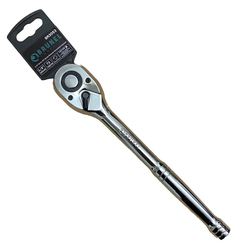 Brunel Tools 1/2" Drive 72T Quick Release Reversible Ratchet Socket Wrench Br3053 1