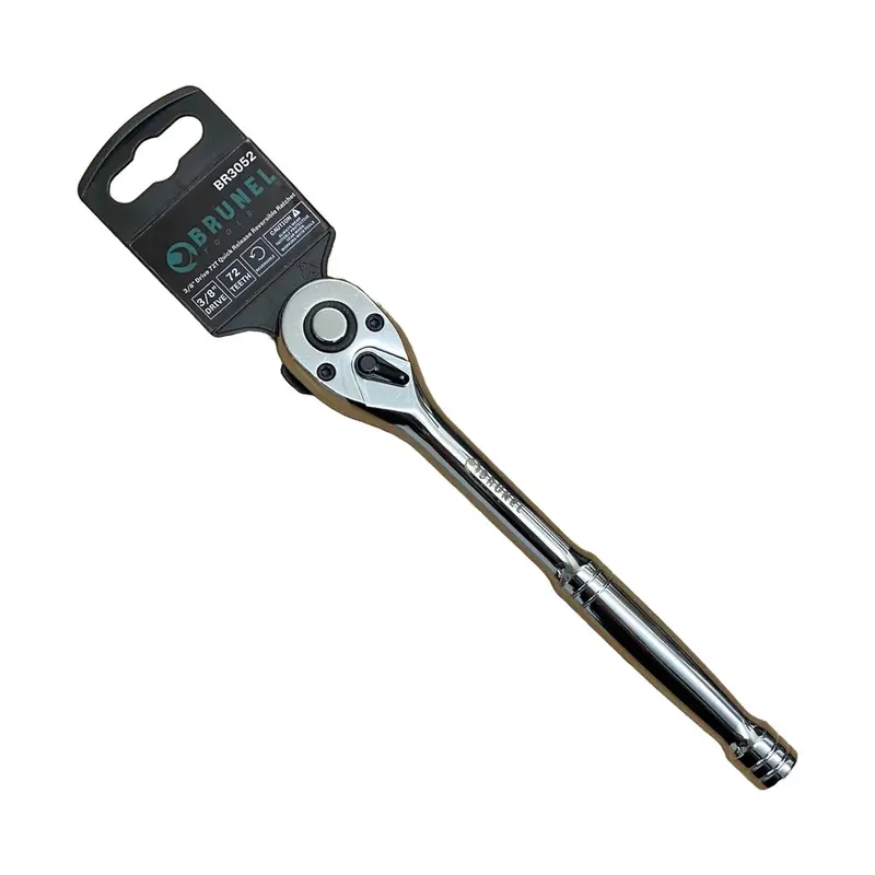 Brunel Tools 3/8" Drive 72T Quick Release Reversible Ratchet Socket Wrench Br3052 1
