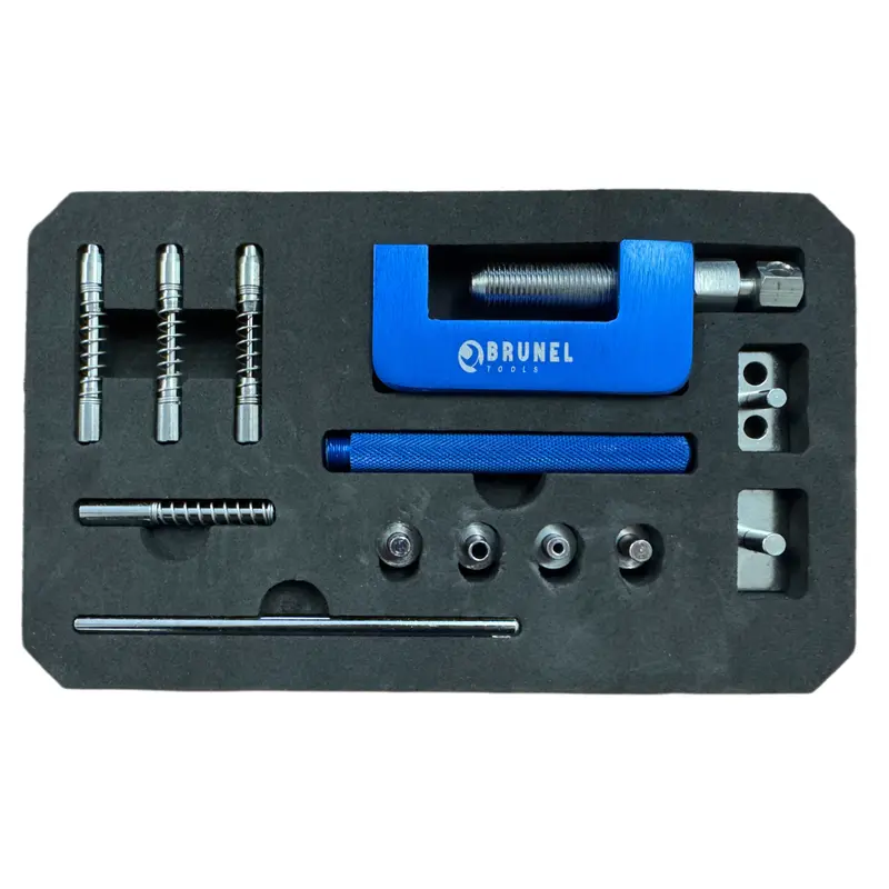 Brunel Tools Chain Breaker And Riveting Tool Set 420 428 520 525 Chain Repair Kit Br4000 1