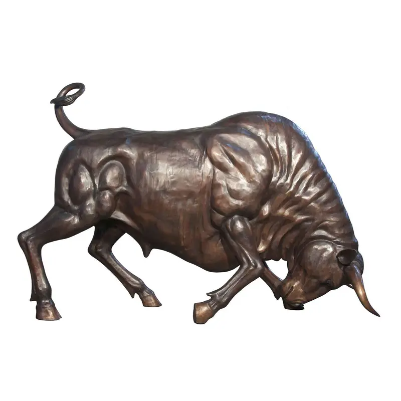 Bull In Charging Motion 1