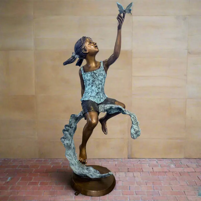 Butterfly Dreams Bronze Statue 1