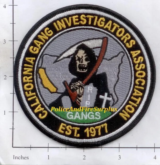 California - California Gang Investigators Association Police Dept Patch V1 1