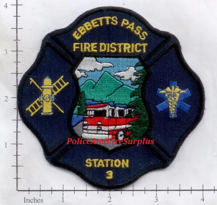 California - Ebbetts Pass Fire District Station 3 Fire Dept Patch 1