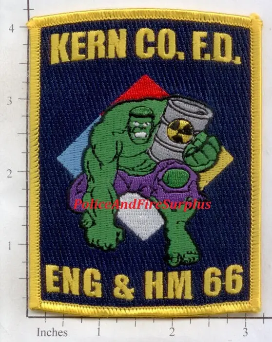 California - Kern County Engine 66 Haz Mat 66 Fire Dept Patch 1