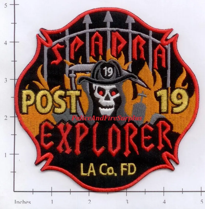 California - Los Angeles County Explorer Post 19 Fire Dept Patch 1
