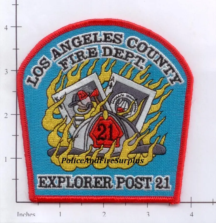 California - Los Angeles County Explorer Post 21 Fire Dept Patch 1