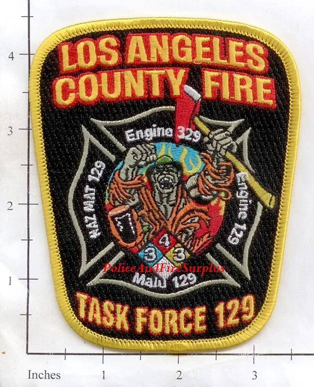 California - Los Angeles County Station 129 Fire Dept Patch 1