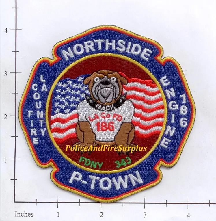 California - Los Angeles County Station 186 Fire Dept Patch 1