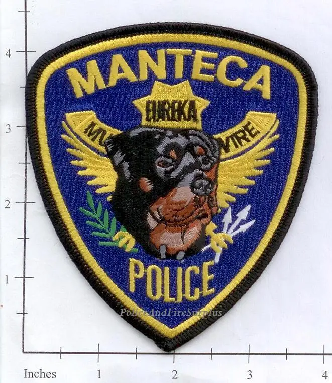 California - Manteca K-9 Police Dept Patch 1