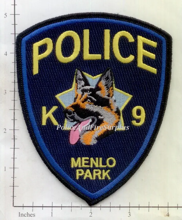 California - Menlo Park K-9 Police Dept Patch 1