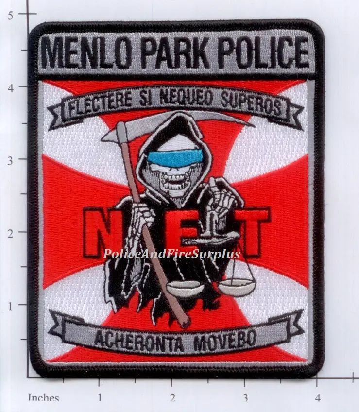 California - Menlo Park Narcotics Enforcement Team Police Dept Patch 1