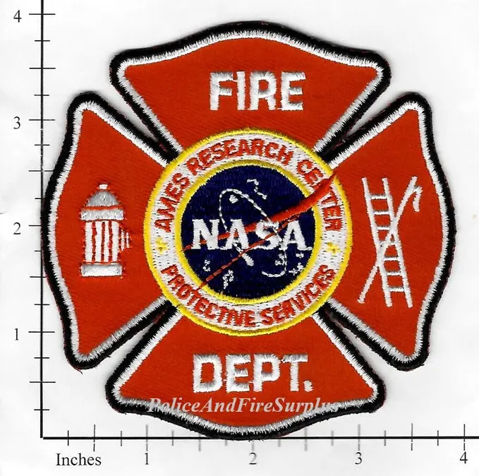 California - Nasa Ames Research Center Protective Services Fire Dept Patch V2 1