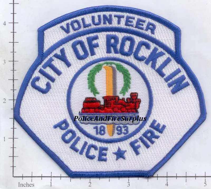 California - Rocklin Police Fire Volunteer Patch V1 1