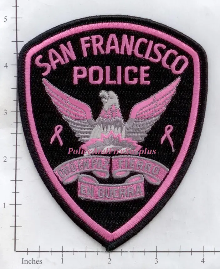 California - San Francisco Police Patch Breast Cancer 1