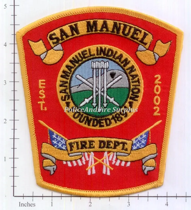 California - San Manuel Fire Dept Patch 1