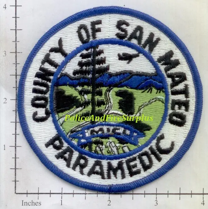 California - San Mateo Paramedic Ems Patch 1