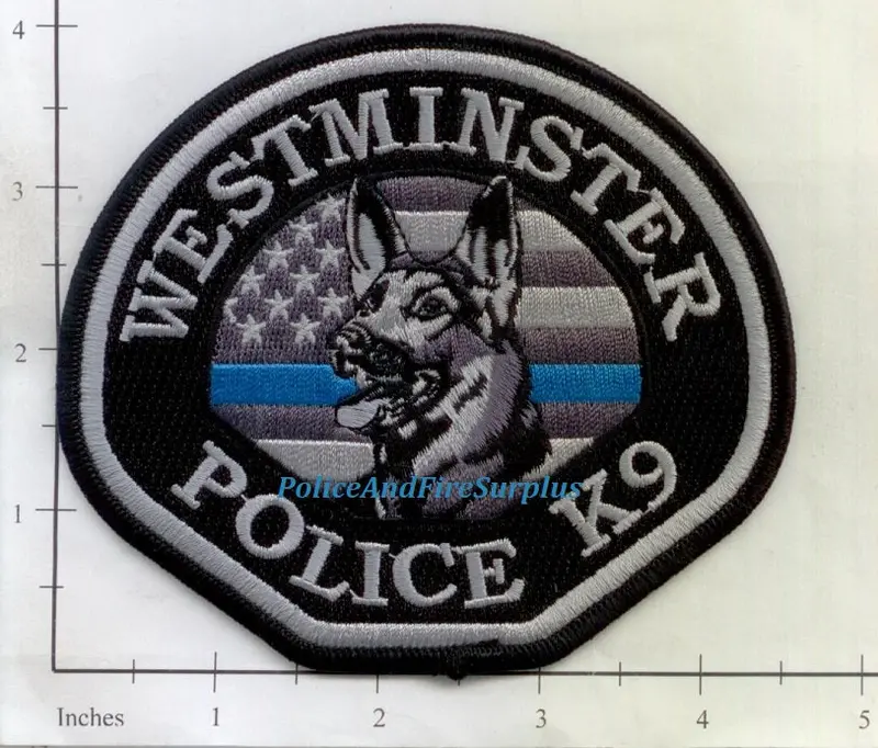 California - Westminster K-9 Police Dept Patch Subdued 1