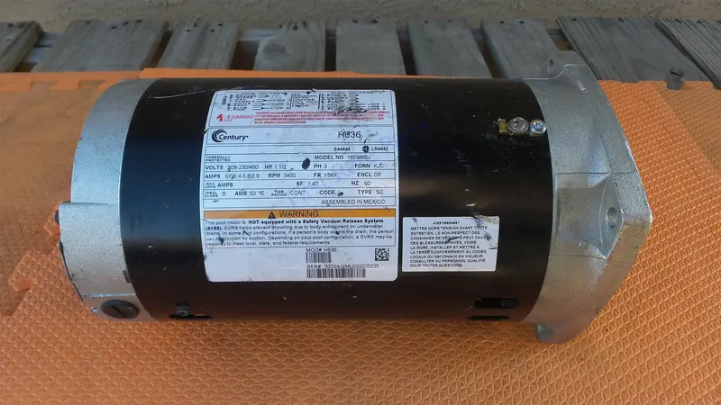 Century H636 Pool Motor Ao Smith 7-165366-24 Spa 1-1/2Hp 230V 3Ph Pump 1