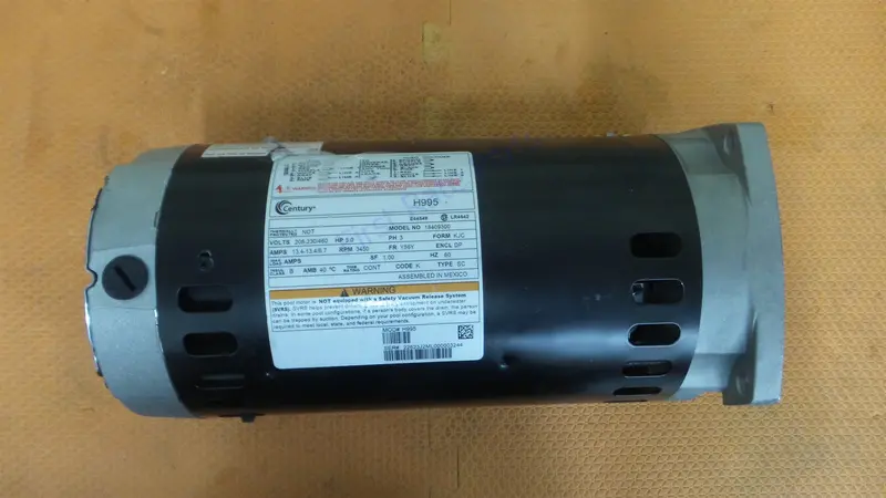 Century H995 Pool Motor Square Flange Pump Ao Smith Spa 7-184093-03 5H 1
