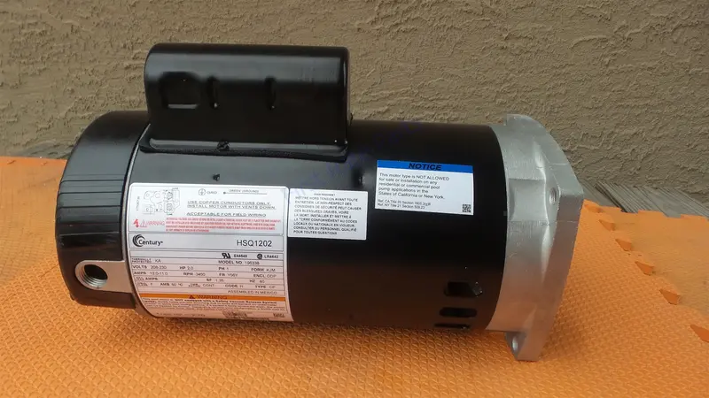 Century Hsq1202 Swimming Pool Motor Hayward Tristar Pump 2Hp Ao Smith 1