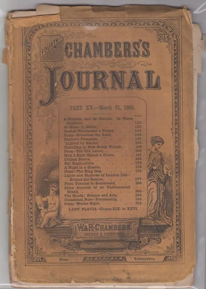 Chambers's Journal, Part Xv. March 31, 1865 1