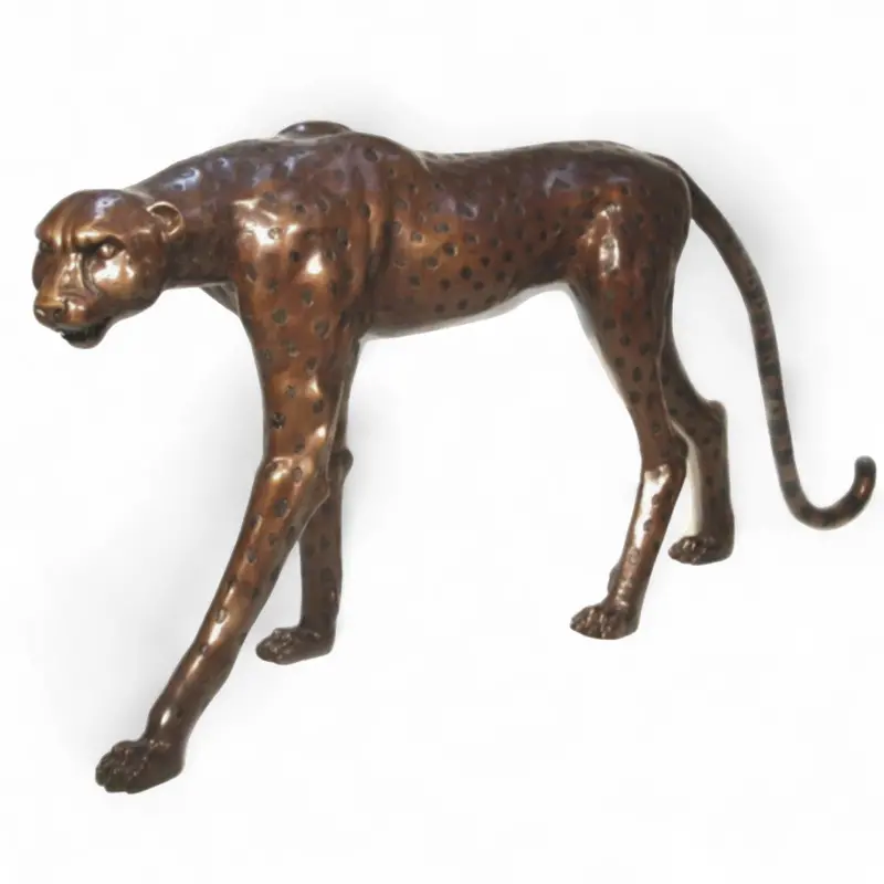 Cheetah On The Hunt Statue 1