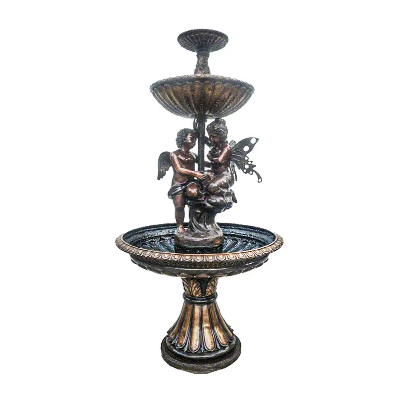 Cherub & Fairy Bronze Fountain 1