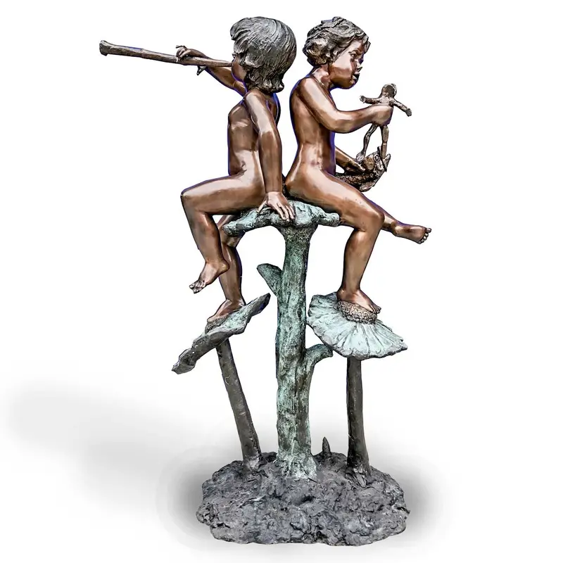 Cherubs Playing Flute On Flowers 1